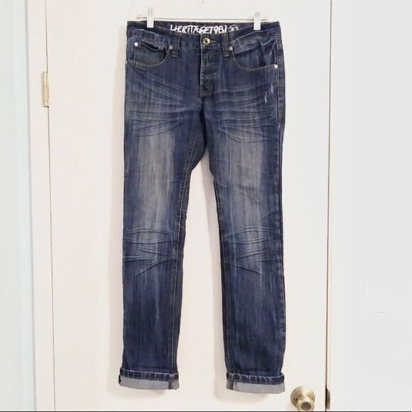 Heritage 1981 Button Fly Straight Leg Jeans - Picture 1 of 5